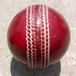 Pack of 6 Test Cricket Bal Leather Hard Ball 5.6oz